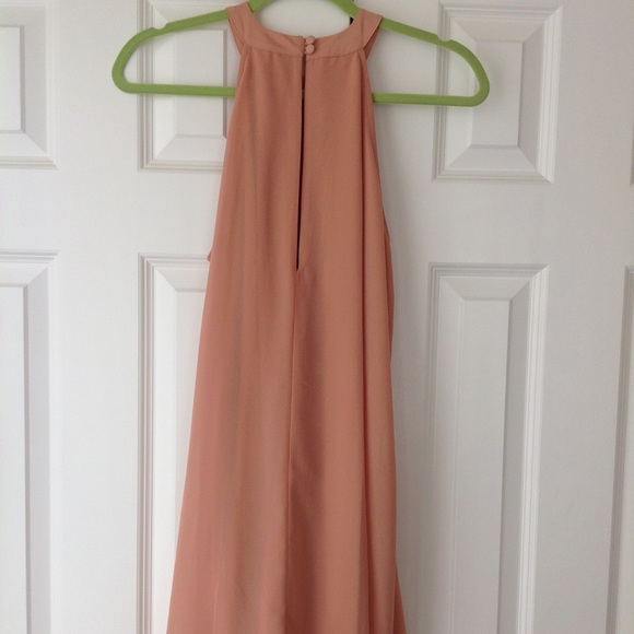 peach colored sundress